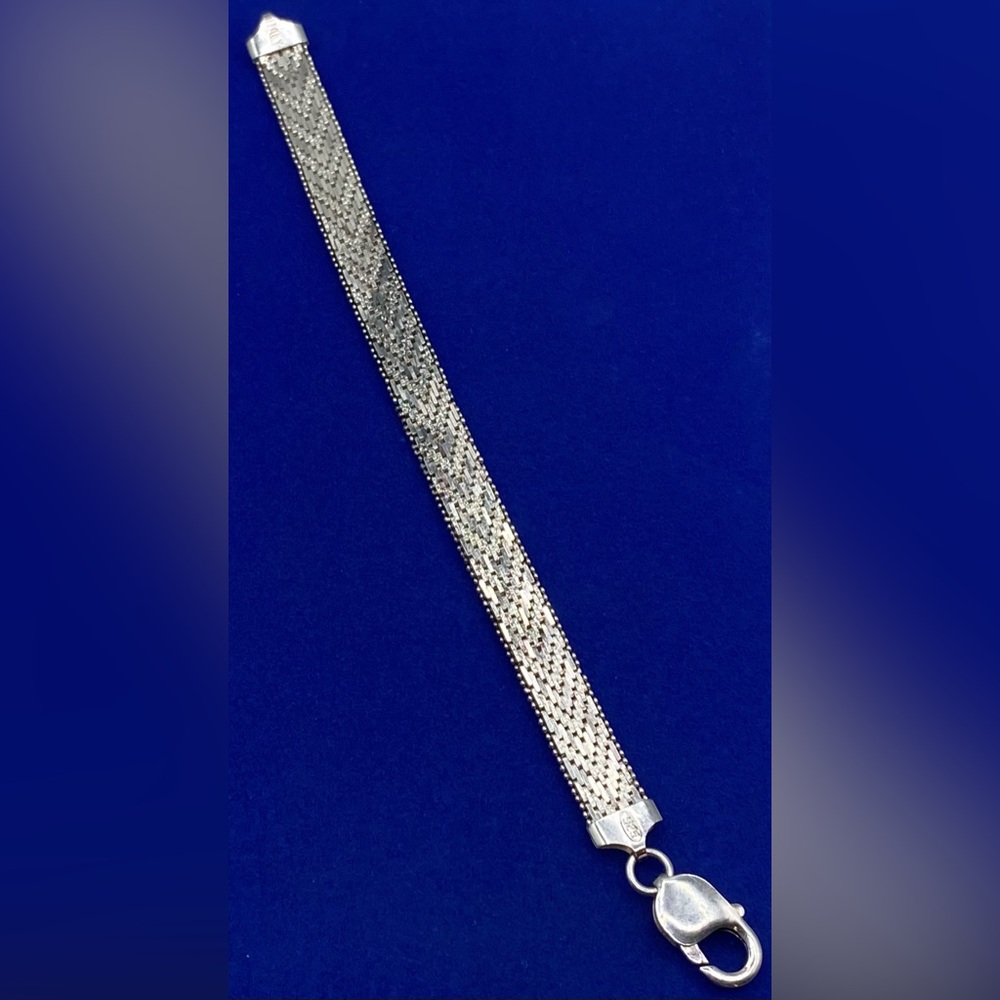 Sterling Silver Italian Riccio Bracelet